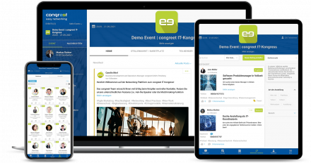 congreet Event Software auf allen Endgeräten